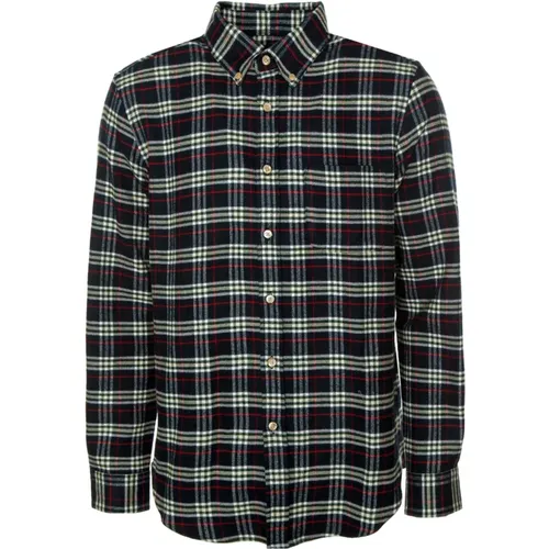 Kariertes Flanellhemd Klassischer Stil , Herren, Größe: 2XL - Portuguese Flannel - Modalova