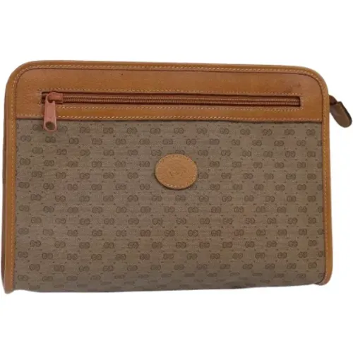 Pre-owned Canvas clutches , female, Sizes: ONE SIZE - Gucci Vintage - Modalova