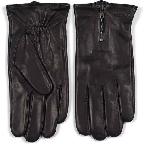 Schwarze Lederhandschuhe für Männer , Herren, Größe: XL - Howard London - Modalova