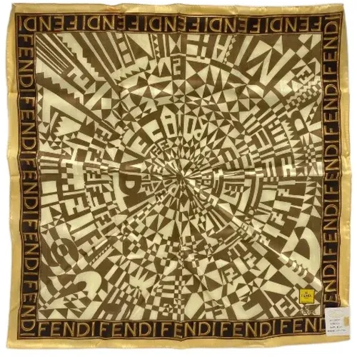 Pre-owned Scarves, female, , Size: ONE SIZE Pre-owned Fabric scarves - Fendi Vintage - Modalova