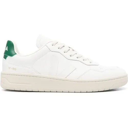 Green Leather Panel Sneakers , male, Sizes: 11 UK, 9 UK, 7 UK, 10 UK, 8 UK - Veja - Modalova