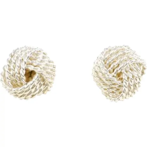 Pre-owned Jewellery, female, , Size: ONE SIZE Pre-owned Silver earrings - Tiffany & Co. Pre-owned - Modalova