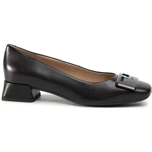 Elegante Geschlossene Ballerinas Schwarz Damen - Geox - Modalova