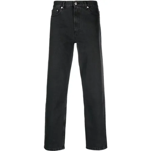 Schwarze Baumwoll-Denim-Jeans , Herren, Größe: W35 - A.p.c. - Modalova