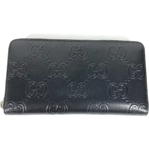 Pre-owned Wallets, male, , Size: ONE SIZE Pre-owned Leather wallets - Gucci Vintage - Modalova