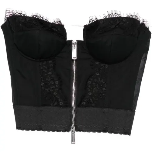 Sleeveless Tops, female, , Size: 2XS Corset Top - Dsquared2 - Modalova