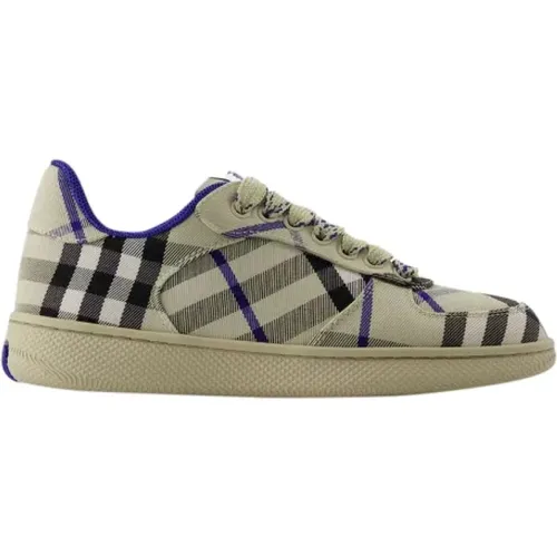 Pre-owned Stoff sneakers - Burberry Vintage - Modalova