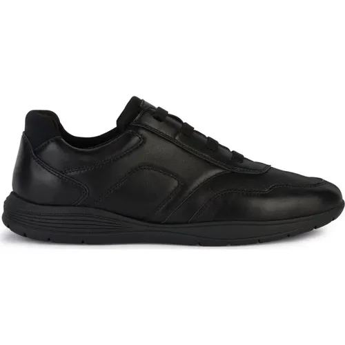 Schwarze Sneakers für Männer , Herren, Größe: 42 EU - Geox - Modalova