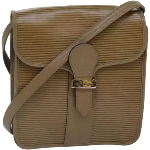 Pre-owned Cross Body Bags, female, , Size: ONE SIZE Pre-owned Leather shoulder-bags - Yves Saint Laurent Vintage - Modalova