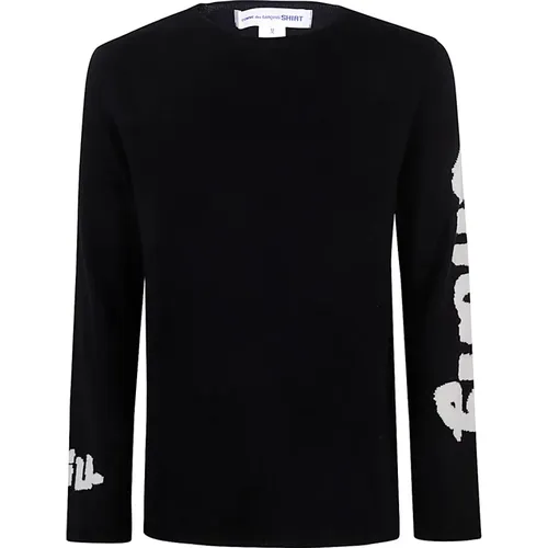 Schwarzer Strickpullover für Männer , Herren, Größe: XL - Comme des Garçons - Modalova