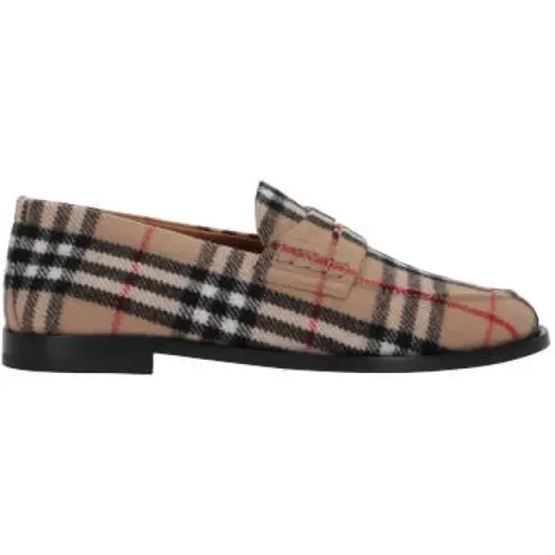 Wollfilz Mokassin Schuhe , Herren, Größe: 41 1/2 EU - Burberry - Modalova