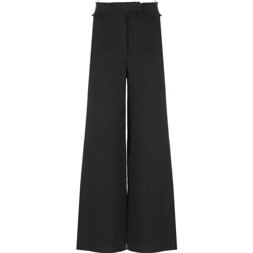 Schwarze Baumwollhose mit Seitentaschen , Damen, Größe: S - NÜ Denmark - Modalova