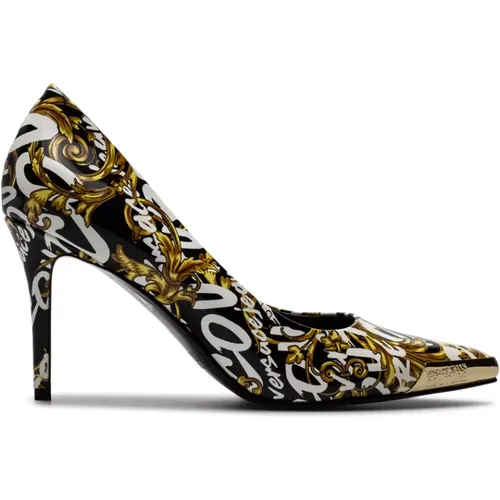Schwarze High Heels - Stil 73Va3S50 Zs366 G89 , Damen, Größe: 35 EU - Versace Jeans Couture - Modalova