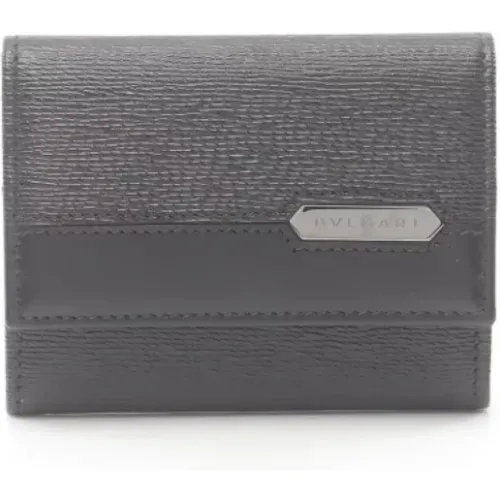 Pre-owned Wallets, female, , Size: ONE SIZE Pre-owned Leather wallets - Bvlgari Vintage - Modalova