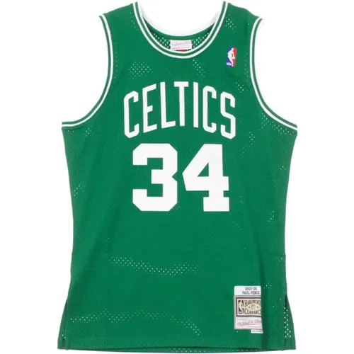 Sportswear, male, , Size: S Boston Celtics Paul Pierce Swingman Jersey - Mitchell & Ness - Modalova