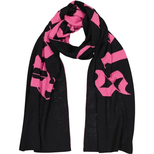 Logo Jacquard Winter Scarf , female, Sizes: ONE SIZE - Palm Angels - Modalova