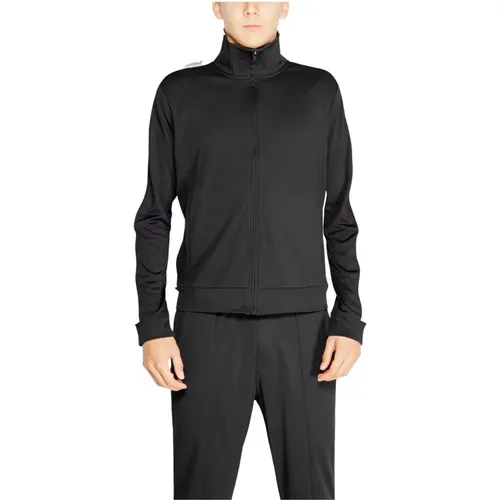 Zip-throughs, male, , Size: M Mandarin Zip Sweatshirt for Men - Calvin Klein - Modalova