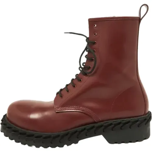 Pre-owned Leather boots , female, Sizes: 12 UK - Balenciaga Vintage - Modalova