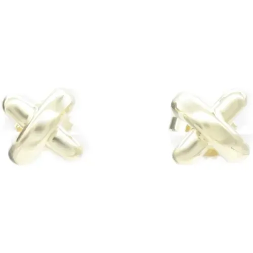 Pre-owned Jewellery, female, , Size: ONE SIZE Pre-owned Gold earrings - Tiffany & Co. Pre-owned - Modalova