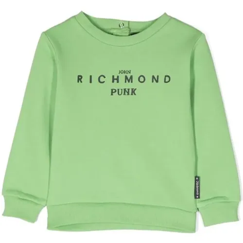 Kontrast Grafik Sweatshirt,Kontrastierender grafischer Hoodie für modische Mädchen,Trainingshemd - John Richmond - Modalova