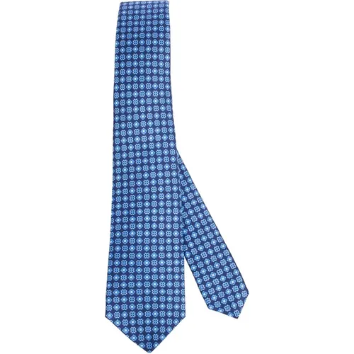 Ties, male, , Size: ONE SIZE Handmade Silk Tie - Seven Folds - Kiton - Modalova