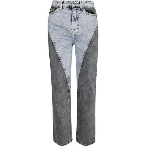 Bicolor Straight Jeans , female, Sizes: W27, W26 - Rotate Birger Christensen - Modalova