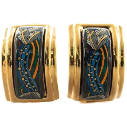 Pre-owned Jewellery, female, , Size: ONE SIZE Pre-owned Metal earrings - Hermès Vintage - Modalova