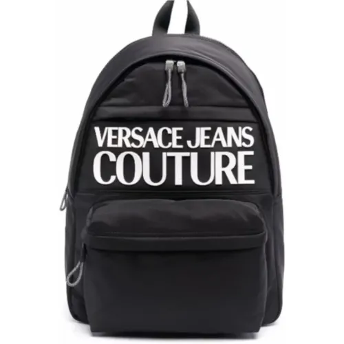 Backpacks, male, , Size: ONE SIZE Men`s Logo Backpack - Versace Jeans Couture - Modalova