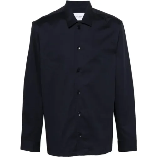 Midnight Poplin Classic Shirt , male, Sizes: S, L, M, XL - Calvin Klein - Modalova