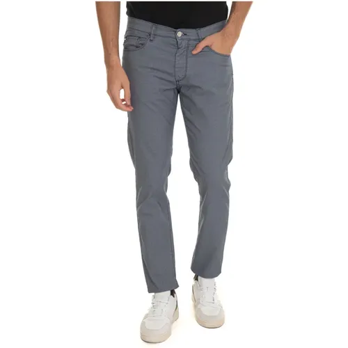 Slim-Fit Texturierte 5-Pocket Hose,WSL001 5-pocket trousers - Harmont & Blaine - Modalova