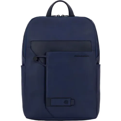 Blaue Eimer-Tasche Rucksack , unisex, Größe: ONE Size - Piquadro - Modalova
