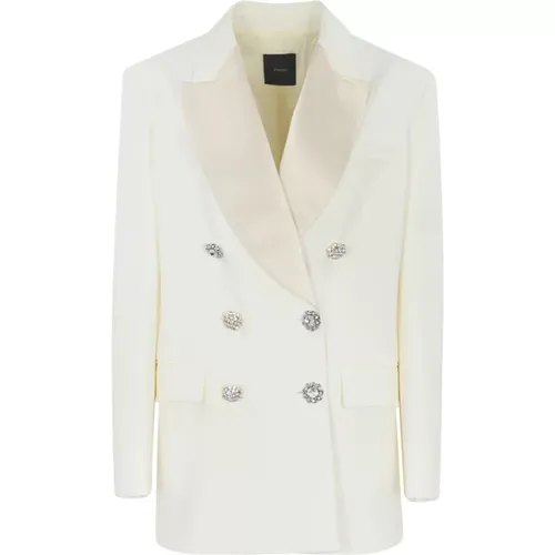 Blazers, female, , Size: S Double-Breasted Blazer Long Sleeve - pinko - Modalova