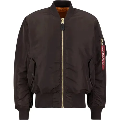 Klische Militärfliegerjacke Ma-1 , Herren, Größe: L - alpha industries - Modalova