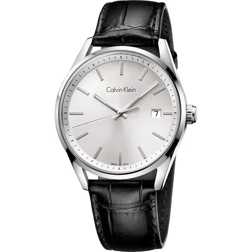 Watches, male, , Size: ONE SIZE Elegant Silver Quartz Watch - K4M211C6 - Calvin Klein - Modalova