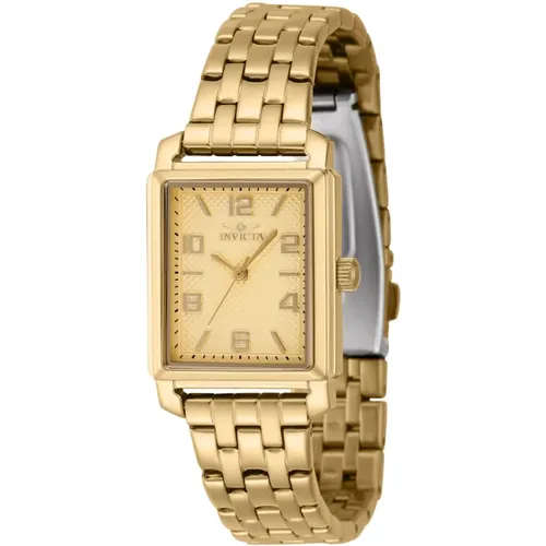 Vintage Damen Quarzuhr - Goldzifferblatt , Damen, Größe: ONE Size - Invicta Watches - Modalova