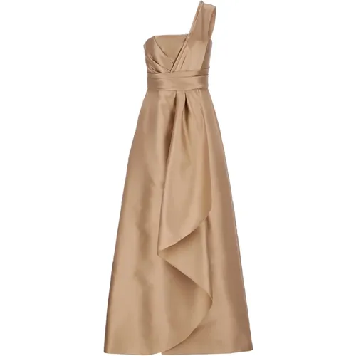 One-Shoulder-Kleid mit Drapierungsdetail - alberta ferretti - Modalova