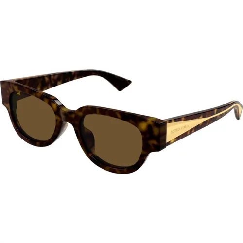 Bv1278Sa 002 Sonnenbrille,Grüne Sonnenbrille mit Originalzubehör, Sonnenbrille mit Original-Etui,Schwarze Sonnenbrille Stilvoll und vielseitig,Styli - Bottega Veneta - Modalova