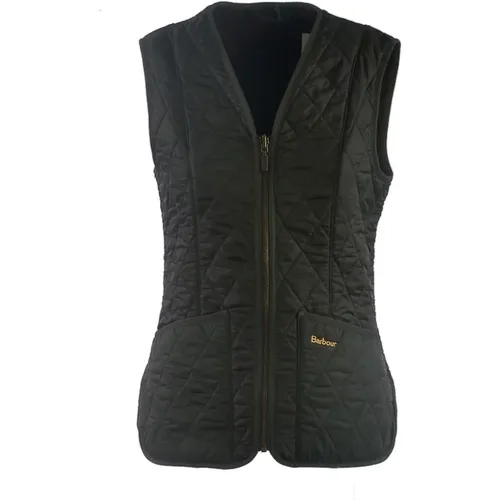 Fabric Gilet with Zipper Closure and Front Pockets , male, Sizes: S - Barbour - Modalova