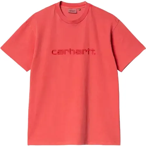 S/S Duster T-Shirt Samba Garment Dyed , male, Sizes: M, S, L - Carhartt WIP - Modalova
