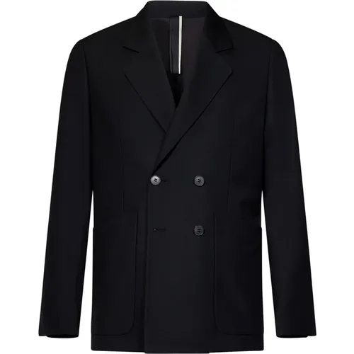 Blazers, male, , Size: 2XL Double-Breasted Blazer Outerwear - Low Brand - Modalova