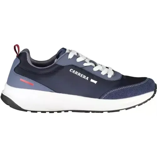 Blaue Sneakers mit Eco-Leder Akzenten , Herren, Größe: 43 EU - Carrera - Modalova