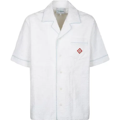 Jacquard Monogram Shirt , male, Sizes: L, XL - Casablanca - Modalova
