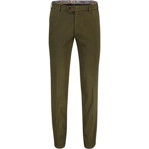 Cotton Chino Pants , male, Sizes: W28, W31, W27 - Meyer - Modalova