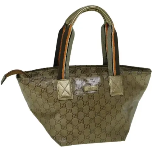 Pre-owned Tote Bags, female, , Size: ONE SIZE Pre-owned Canvas gucci-bags - Gucci Vintage - Modalova