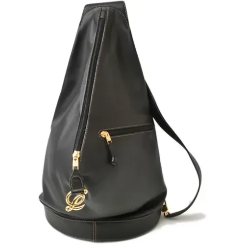 Pre-owned Cross Body Bags, female, , Size: ONE SIZE Pre-owned Leather backpacks - Loewe Pre-owned - Modalova