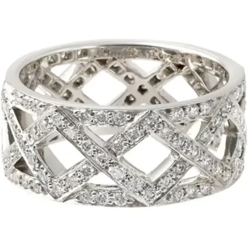 Pre-owned Jewellery, female, , Size: ONE SIZE Pre-owned Platinum rings - Tiffany & Co. Pre-owned - Modalova