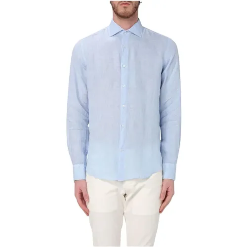 Casual Shirts, male, , Size: 2XS Casual Linen Long Sleeve Shirt - PAUL & SHARK - Modalova
