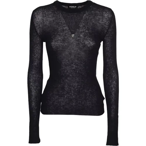 Stylische Sweaters mit GIROCOLLO-Detail , Damen, Größe: XS - Dondup - Modalova