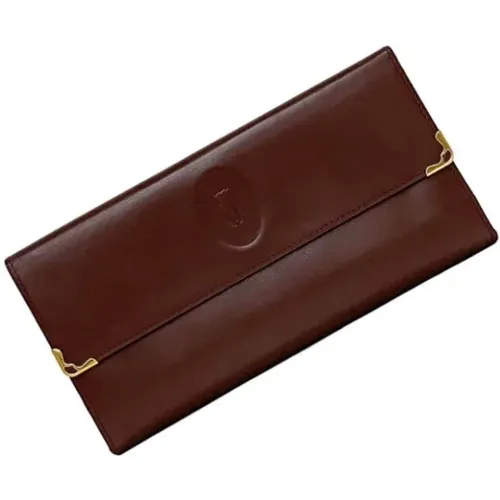 Pre-owned Wallets, female, , Size: ONE SIZE Pre-owned Leather wallets - Cartier Vintage - Modalova