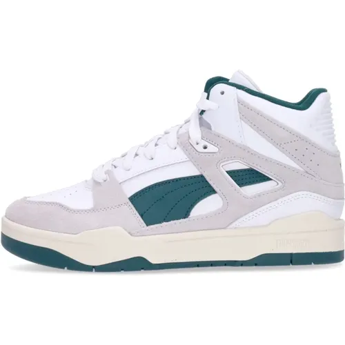 Midheritage High-top Sneaker Cloud/Green , male, Sizes: 8 UK, 12 UK, 10 UK, 9 UK, 11 UK - Puma - Modalova